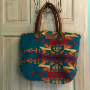 Wool & Linen Mercantile Pendleton diaper bag/tote